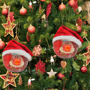 Christmas Tree Pendant Cute Ball Ornaments Home Decor for Xmas (D-7.8cm) A