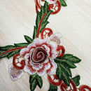 Embroidery cloth lace cloth machine embroidery diy flower clothes patch water F4