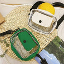 Women Transparent Versatile Messenger Bag Shoulder Fashion Bag Crossbody Ba