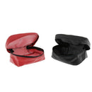 2 Pieces Black + Red Motorcycle Rear Back Seat Back Waterproof Carry Leather Bag
