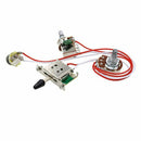 Electric Guitar Wiring Kit 1 Volume 1 Tone 3 Toggle Switch 500K Pots Jack 1 Y8D6