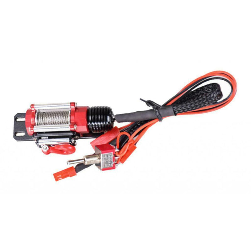 RC Crawler Simulated Winch Switch Steel Wire Retractor For 1/10 -4 Car