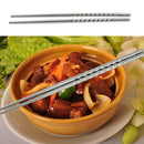 5 Pairs Portable Stainless Steel Chopsticks Chinese Food Necessary Chopsticks