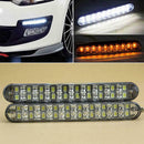 2PCS Practical 12V 30LED Car Day Running Lamp with Turn Light Function
