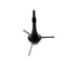 Flute Stand Portable Clarinet Bracket Stand Black Plastic Frame Holder Fold