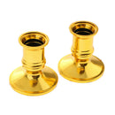 Set of 4 Golden Taper Candle Traditional Shape Fits for Standard Candlestick