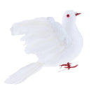 2 Packs of Realistic Feathered Pigeon Doves Animal Birds Ornament Decoration