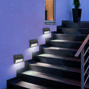 Solar Powered 6Led Step Lights Wireless Auto ON/Off Path Stairs Deck Lights