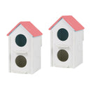 2pcs Bird Watching Box Wood House Breeding Cave