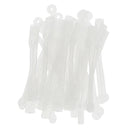 50pcs/pack Salon Hair Roller Rubber Band Hair Rod Clip Accessory Clear
