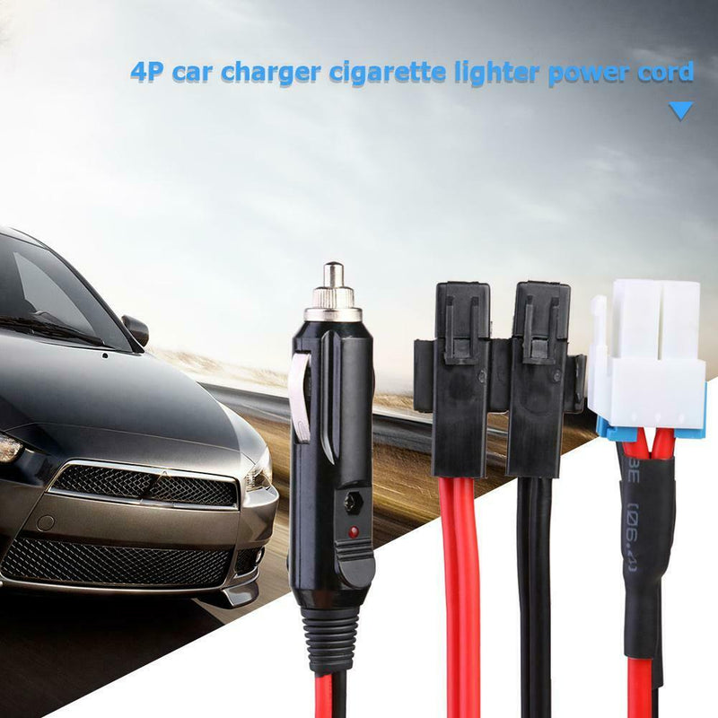 1.5m 30A 4Pin Short Wave Car Charger Power Cable for ICOM IC-7000 IC-7600