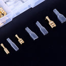 150Pcs Female & Male Spade Connectors Wire Crimp Terminals Set 2.8mm 4.8mm 6 MO
