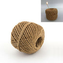 100M 2MM Natural Hemp Linen Cord Twisted Burlap Jute Twine Rope String Craft