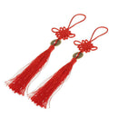 Qing Dynasty Red Chinese Knot Luck Coins Wealth Home Decor Ornament style 3