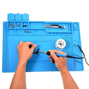 S-160 45x30cm Heat Insulation Silicone Pad Desk Mat Maintenance Platform Fo