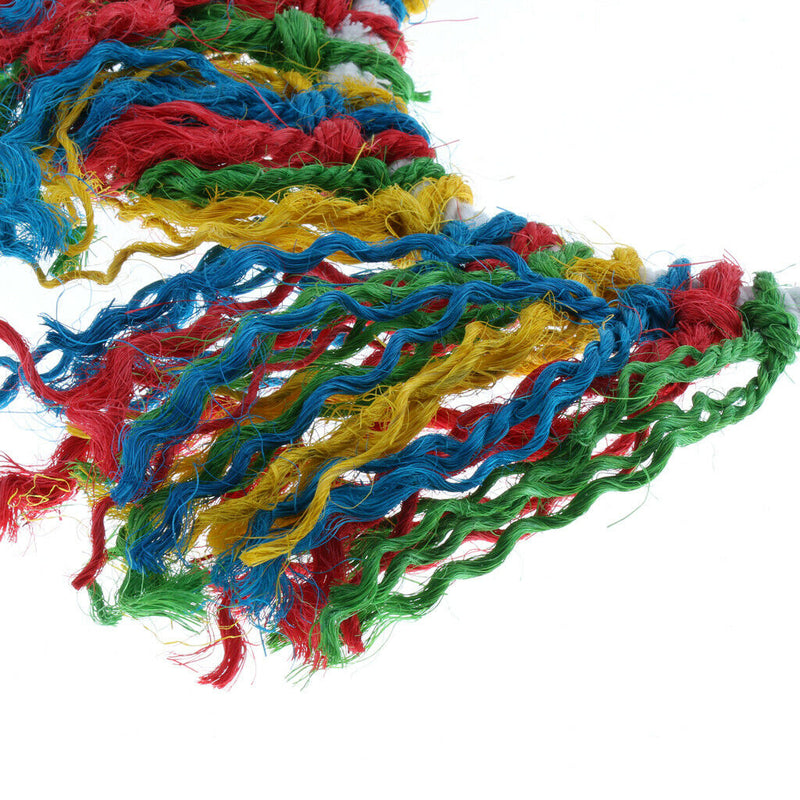 Parrot Bird Swing Chew Cotton Rope Hanging Climbing Cage Snuggle Ring Toys