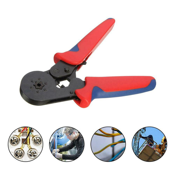 HSC8 6-4A Mini Type Self Adjustable 0.25-6mm2 Terminal Crimping Pliers