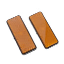 2 Pieces Universal Motorcycle Motorbike Motor Scooter Rectangle Reflectors -