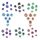 1 Set of 7 Dice D4 D6 D8 D10 D12 D20 16mm Polyhedral Dice for D&D Role Games