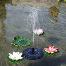 Bird Bath Fountain Solar Powered Water Pump Floating Pond Garden Patio Outd X2Y0