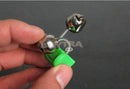 10Pcs Rods Clamp Sea Fishing Tip Bites Lures Alarm Fishing Rod Twin Bells