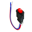 Motorcycle Double Flash Emergency Lamp Jump Button Switch 3 Wires Lock 100mm