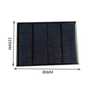 1.5W 12V Mini Power Solar Panel Small Cell Phone Module W/ I4T1 DIY Charger U0B4