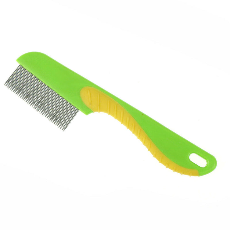 Pet Rake Comb Hair Grooming Trimmer Dog Cat Stainless Steel Pins Cleaning ToolME