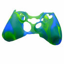 Camo Blue-Green Silicone Skin Protective Cover Shell Case Cover For Xbox 36