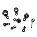 8pcs Casting Fishing Rod Guides Ring Sea Rock Rod Guide Eye Rod Building