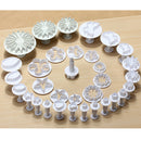 33pcs Sugarcraft Cake Decorating Fondant Plunger Cutters Cookies Tools Mold DIY