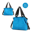 Shoulder Messenger Handbags Women Large Capacity Totes Crossbody Bag (Blue)