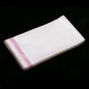 100 Pcs 4x5 Inches Clear Resealable Cello Cellophane Bags with Adhesive Closure