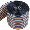 10ft 40 Way 40-Pin Rainbow Color IDC Flat Ribbon Cable 1.27mm Pitch