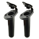 2pcs Durable Kayak Carry Handle & 2pcs Boat Fishing Rod Pole Holder with Cover
