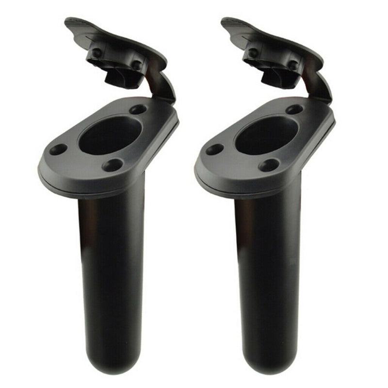 2pcs Durable Kayak Carry Handle & 2pcs Boat Fishing Rod Pole Holder with Cover