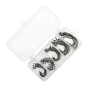 51pcs Crank Fishing Hooks High Carbon Steel Fishhooks w/Box Fishing Tackle