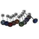 10 Animal Prints Leopard Zebra Tongue Bar Ring Barbell