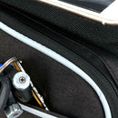 Bicycle Front Top Tube Frame Touch Screen Saddle Bag Phone Holder (Black)