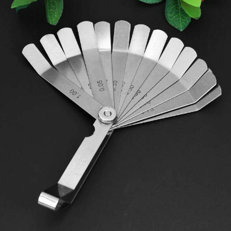 Stainless Steel Measure Tool Metric 0.05 To 1Mm Thick Curved Feeler Gauge  KAY