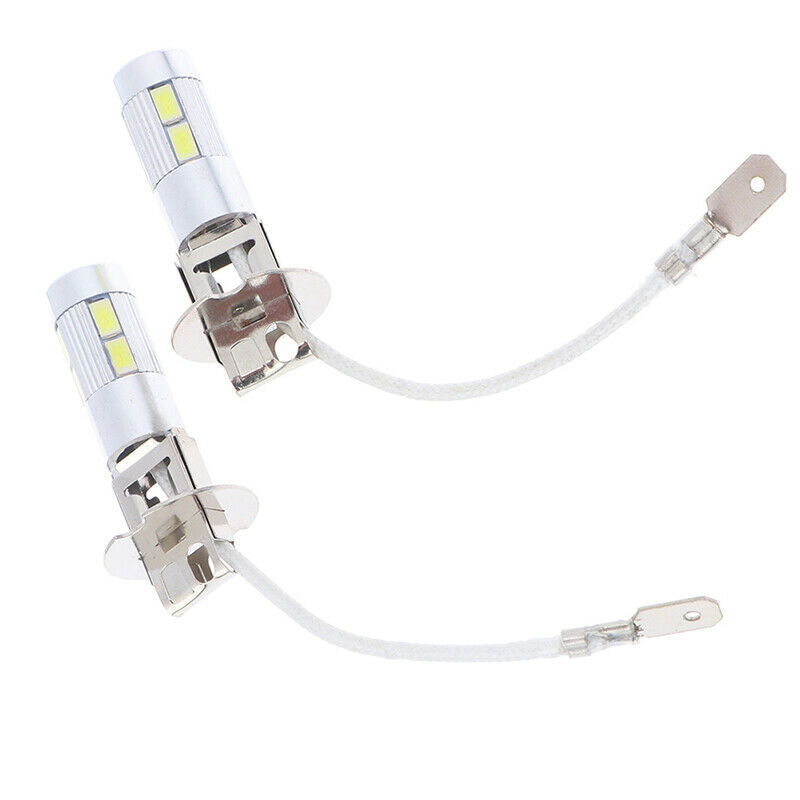 2X H3 50W 6000K High Power Car LED Bulbs White JR