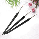 Black Color Nail Art Pen Dotting Drawing Painting Liner Polish Brush F QCD