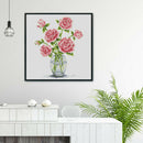 11CT Stamped Cross Stitch Kits DIY Flowers Needlework Craft Decor (M0099)