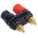 10 x Dual Cable Banana Plug Terminal Binding Post Power Amp Black + Red