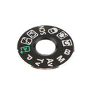 2pcs Top Cover Dial Mode Plate Interface Cap Label Repair Part for Canon