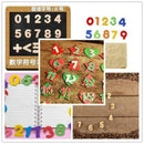 60 Pieces Smooth Natural Wooden Numbers Wooden Lowercase Letters Numbers Great