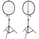 Light Stand Tripod Clip Studio Photo Background Reflector Disc Holder Clamp