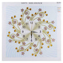 DIY Special Shaped Diamond Painting Floral Wall Clock Crafts Embroidery Kit