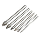6Pcs 3-10Mm Ceramic Tile Bit Diamond Glass Hard Tiles Spade Drill Ground Ca G9K6