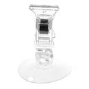 5X(2 PCS 47mm Clear Plastic Wall Suction Cup Clip Clamp D3P7)